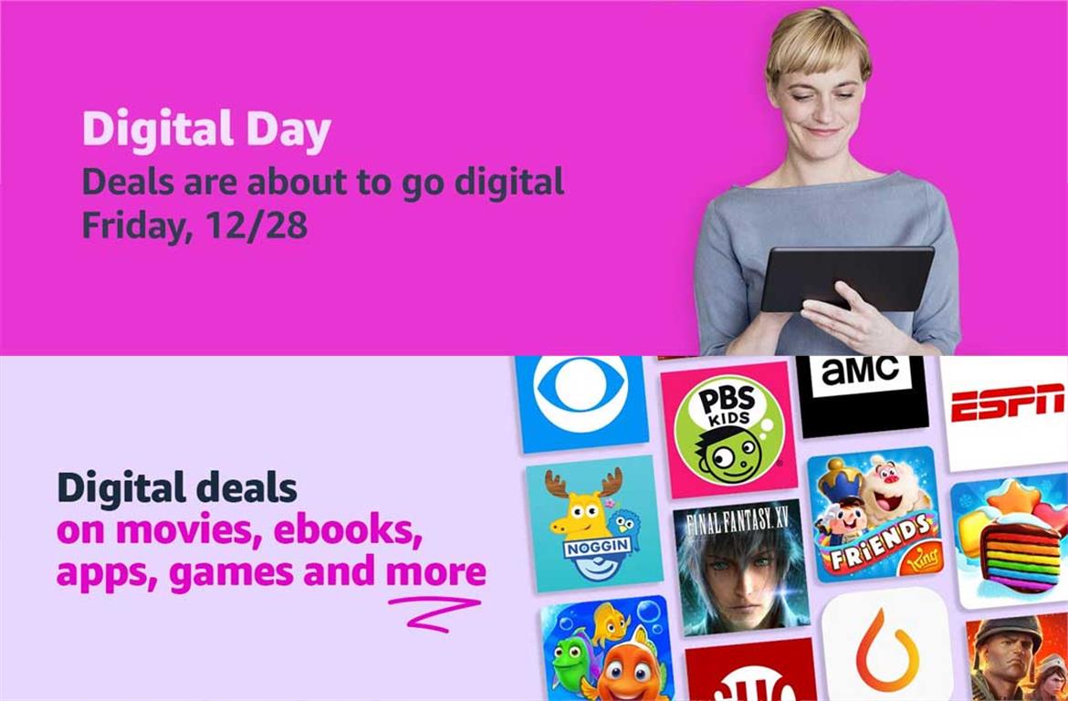 Amazon Digital Day Kicks Off December 28 With Great Deals On Apps, Movies And eBooks